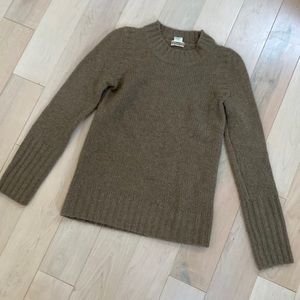 J.crew cashmere cable knit (thick) warm brown sweater xs